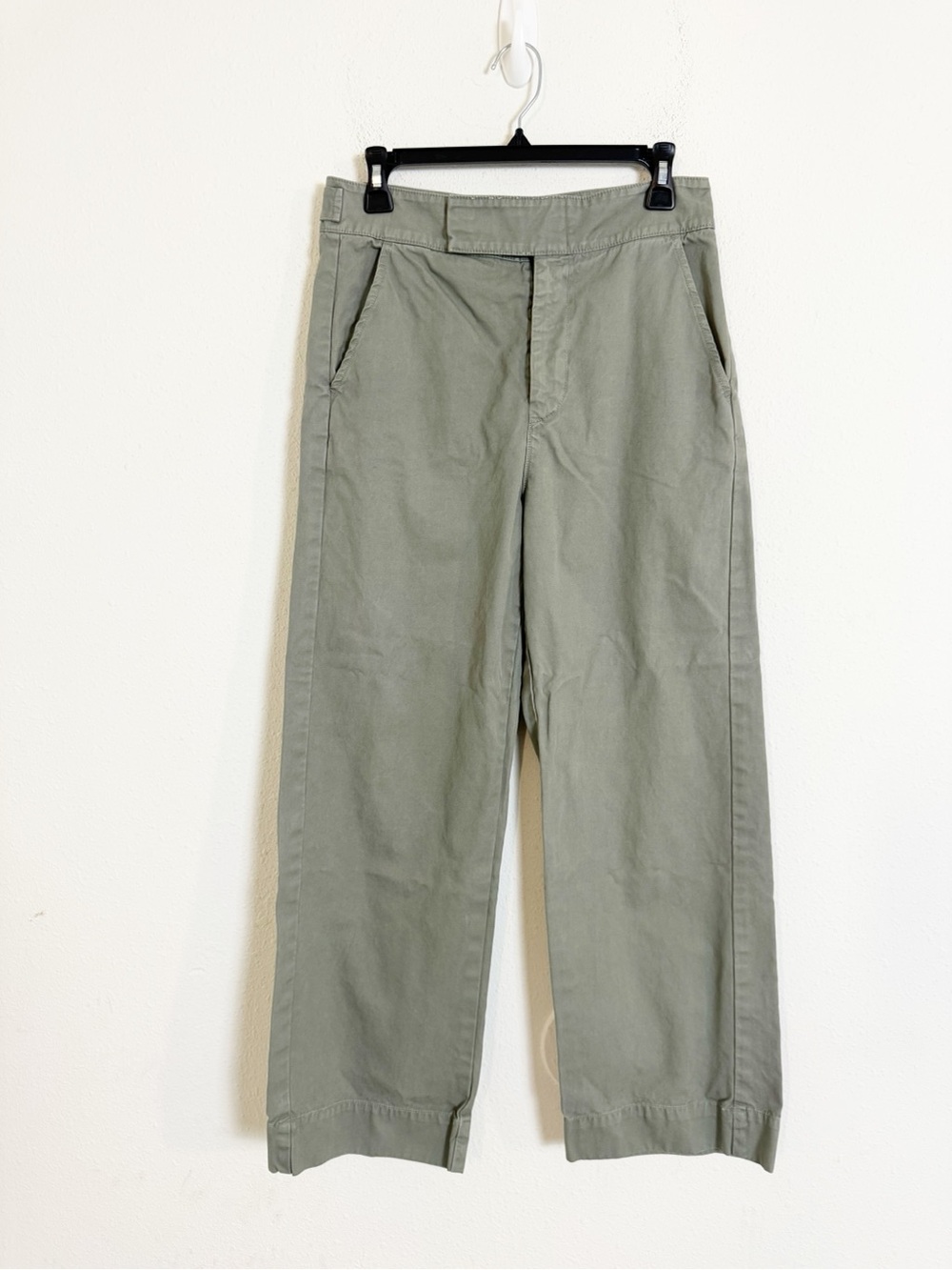 Lacausa wide leg green trouser pants